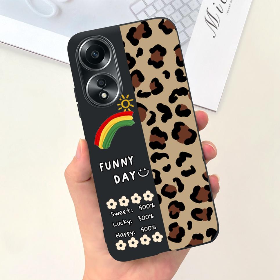 For Oppo A58 4G Back Cover Beauty Flower Girl Fashion Jelly Phone Case For Oppo A58 4G CPH2577 OppoA58 A 58 Coque Etui Soft TPU