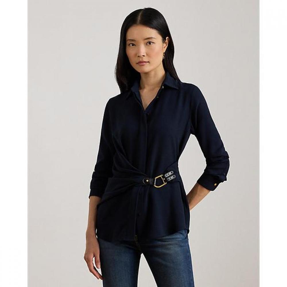 Lauren Ralph Lauren Buckle Trim Blouse  Wmlrshts6820522410 0