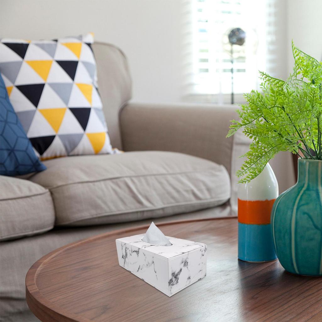 Cutie de șervețele din marmură Suport pentru șervețele Recipient pentru prosoape de hârtie Cutie dispenser automat