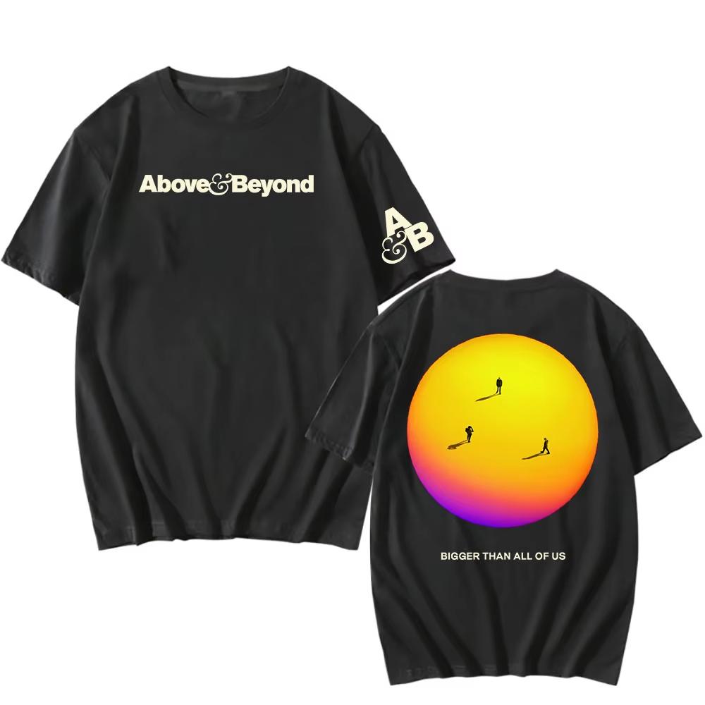 Sommer Mode Trendiges T-Shirt Above & Beyond Größer Als Wir Alle T-Shirt 2026 NEUES Album Grafikdruck T-Shirts Baumwolle Übergroße T-Shirts L yellow