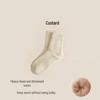 JINGRX Women's Plush Lined Cashmere Mid-Calf Socks, 3 Pairs