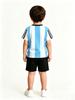 Printed Casual Short Sleeve Top & Shorts Set for Boys, Summer Versatile Outfit