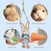 Ostern Handgefertigte Strohschaukel Hasen Dekorative Figur
