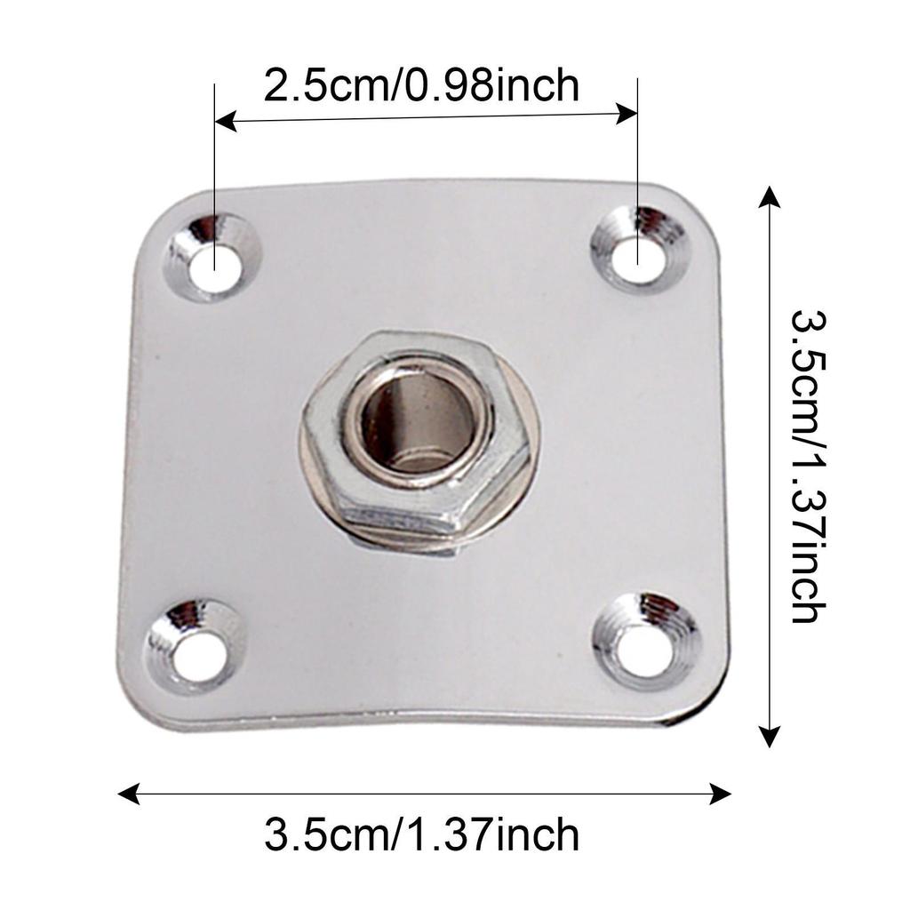 Metal Jack Plate/Cover for LP Electric Guitars, Guitar Accessories, Available in