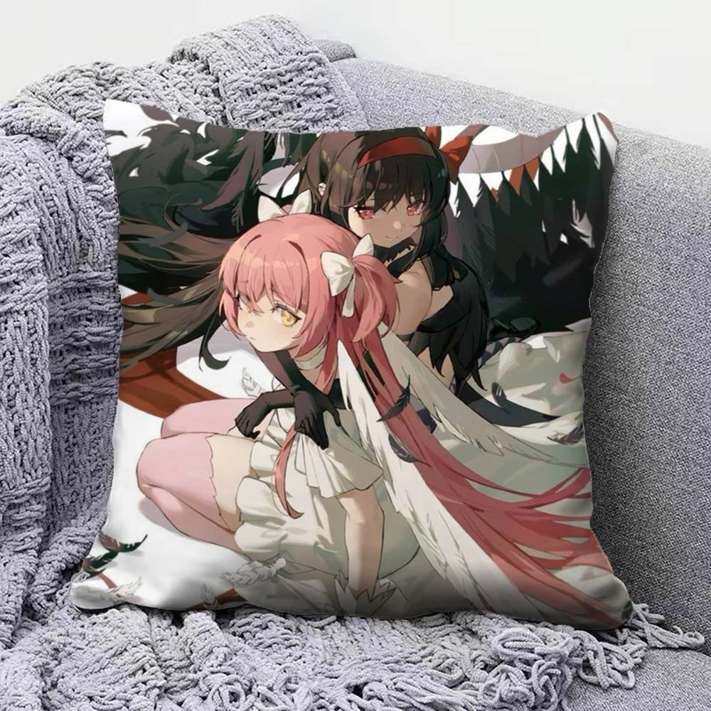 

Puella Magi Madoka Magica Anime Girl Cute Home Sofa Cushion Covers and Aecorative Custom Pillow Covers 30X30cm