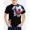 Kids T-shirt Soccer Football Print T-shirt Fashion Casual Short Sleeve Tees Summer Boy and Girl Tees Tops Clothing