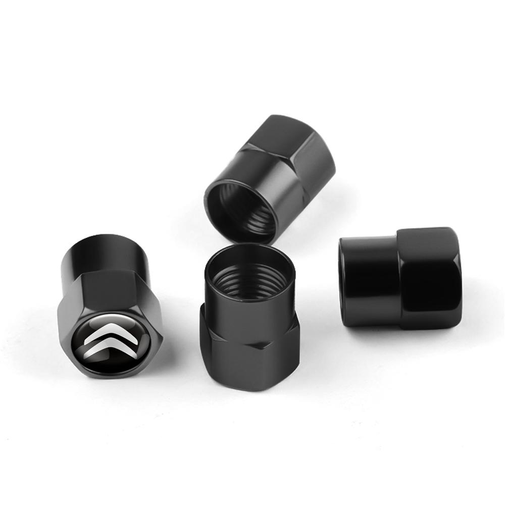 4PCS Aluminium Car Wheel Air Tire Valve Stem Caps Covers For Citroen C4 C3 C5 C1 Berlingo Celysee Cactus Picasso Accessories amb123