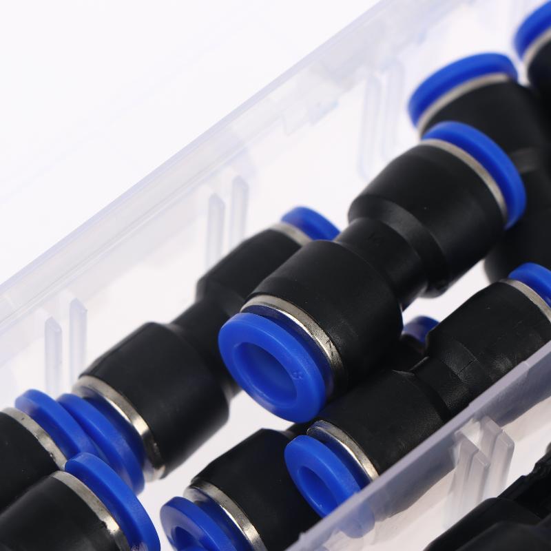 Reliable 40/50Pcs Air Pneumatic Connectors Set Precise 4/6/8/10/12 Sizes for Accurate Industrial Use