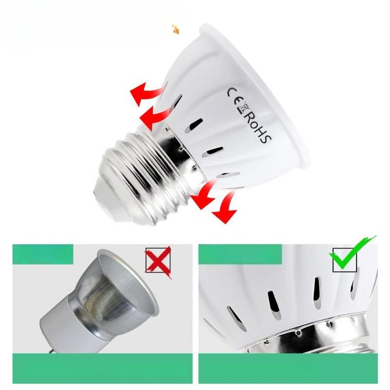 1Pc LED Plant Lights E27 E14 B22 GU10 MR16 Plant Lamp Cup Red-Blue Spectrum Plant Growth Light
