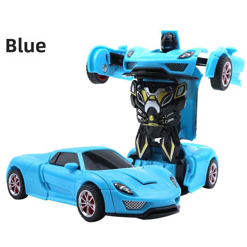 Popular Children's Deformed Toy Robot and Car Set for Educational Play At Street Markets and Night Stalls.