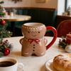 Auf Lager: Keramik Lebkuchenmann Tasse, Keramik Weihnachtsbaum Tasse, Keramik Keks Becher, Keramik Wasserbecher