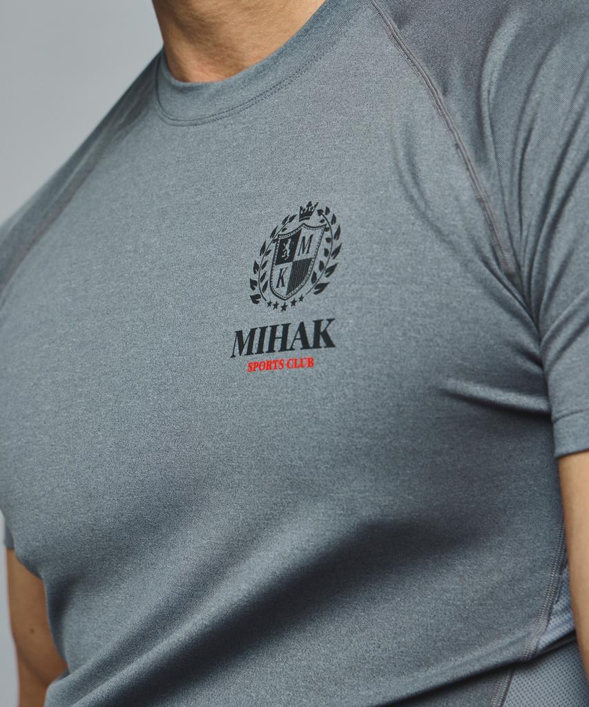 Mihag Ivy League Muscle Pro T-Shirt (Gray)