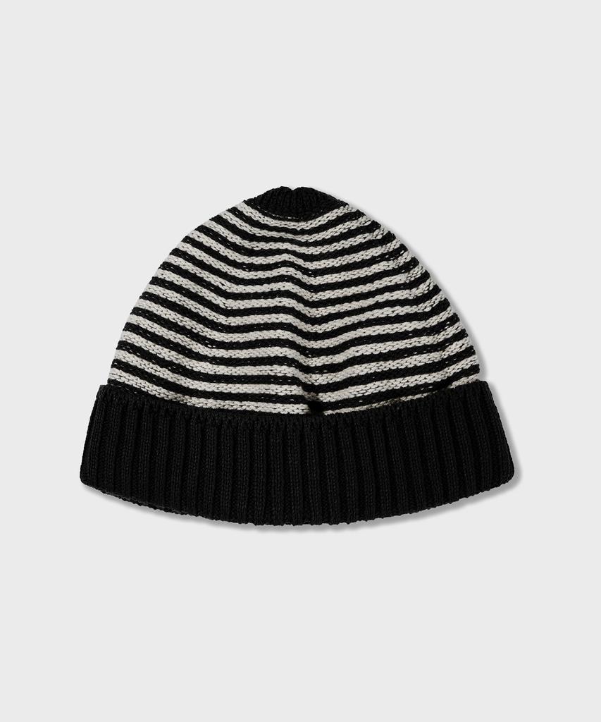 AMFEAST Traveler Striped Beanie Black And Cream