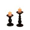 Black French Retro Roman Column Candlestick Diffuser for Home & Dining Ambience