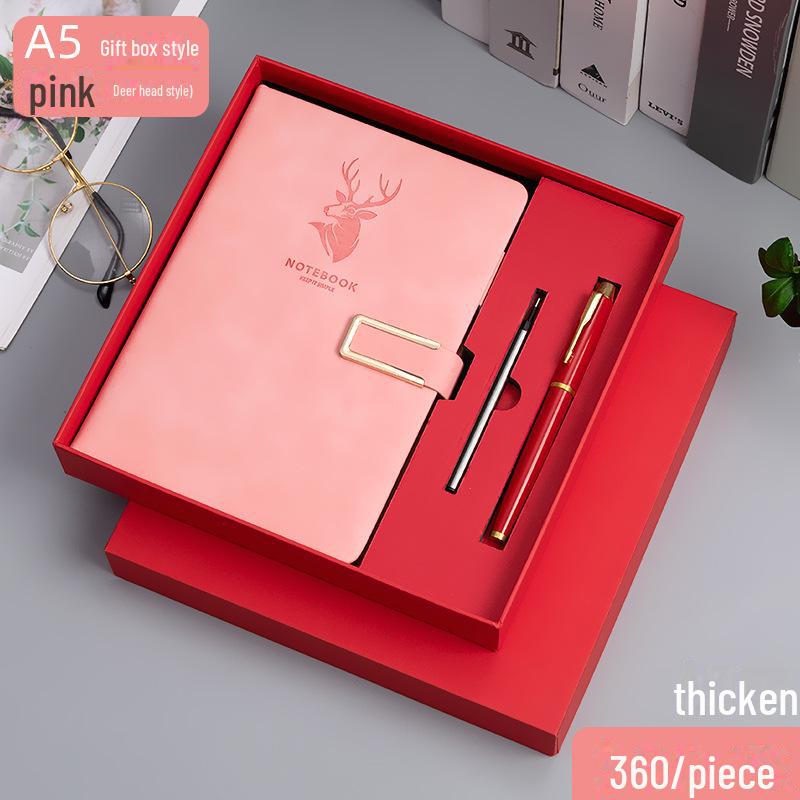 "Wenzhou A5 Buckle Notepad: Thick, High-Value Notebook Gift Box Set"
