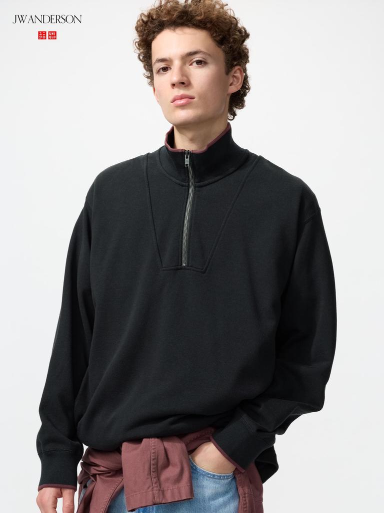 Uniqlo Japan Sweat Half Zip Pullover