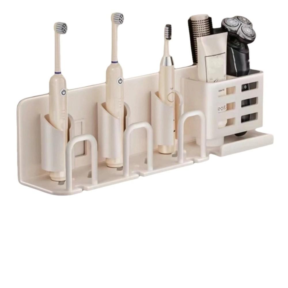 Samolepicí úložný stojan na zubní pastu Vodotěsný závěsný držák na zubní kartáčky Toaletní potřeby