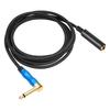 0.3m 1/4" TS Elbow Mono Extension Cable: Male To Female (6.35mm)