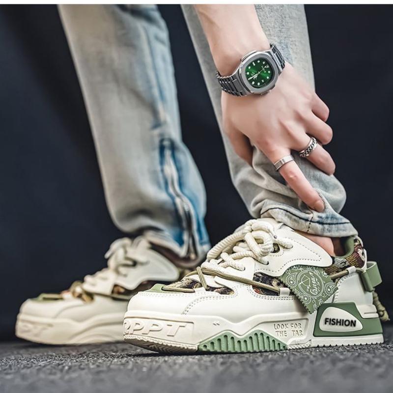 Mens Casual Shoes Leather Men's Sneakers Comfortable Soft Male Wark Board Shoes Platform Shoe for Men