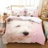 Cute Dog Bedding Set Single Twin Full Queen King Size Pet Dog Bed Set Teenager Bedroom Duvetcover Sets 3D Print