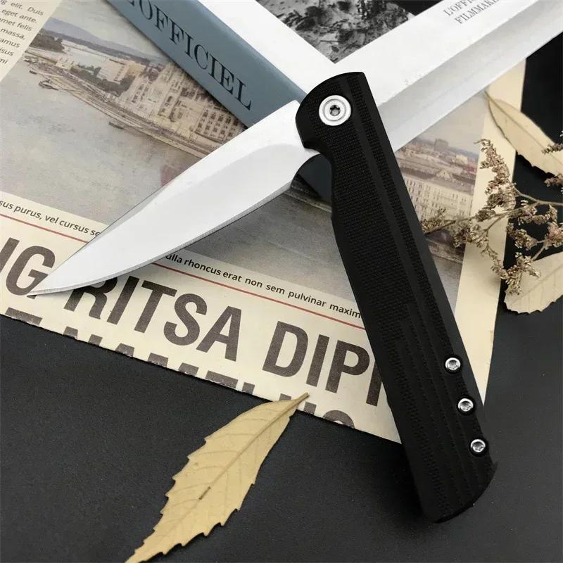 High Quality Kitchen Folding Pocket Knife 8Cr13Mov Blade G10 Handle Fruit Knife Multi-Purpose EDC Tool