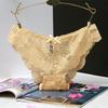 Lace Flower Low-Rise Sexy Briefs Solid Color Cute Bowknot Women's Underwear Soft Breathable Girls Panty