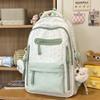 Schoolbag Large Capacity Lightweight Backpack Korean Edition ins Junior High School Student Burden Reduction Ridge Protection School Bag Women's Niche