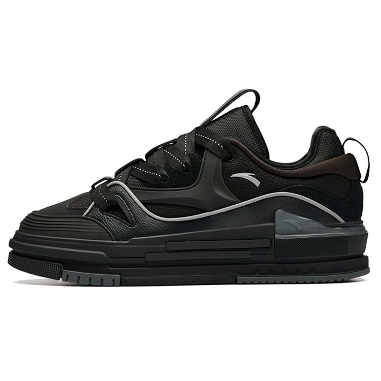 ANTA Casual Skate Shoes Black Gray Men 912238060-2 42