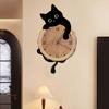 Clock Decorative Cute Non Ticking Swinging Tail Silent for Bedroom Office Living Room Indoor