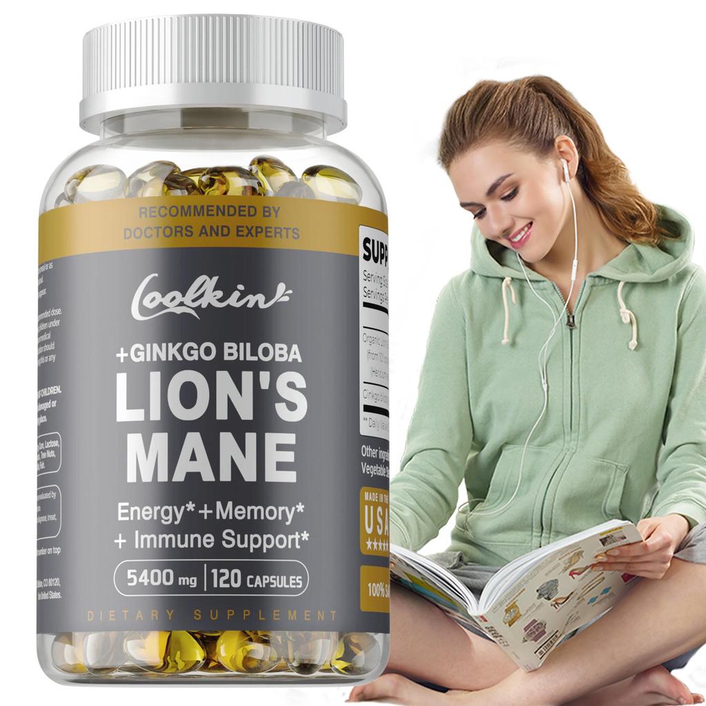 Criniera di Leone 5400mg - Salute del Cervello, Potenziatore di Memoria e Concentrazione, Supporto Cognitivo