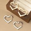 Hollow Love Earrings Design Elegant and Sweet Stud Earrings Classic Trend Simple Earrings