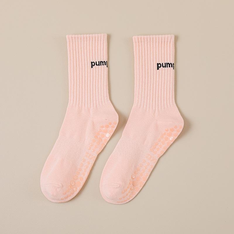 Female Summer Professional Yoga Fitness Exercise Running Jump Non-slip Home Indoor Tube Socks