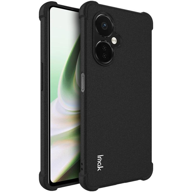 

IMAK For OnePlus Nord CE 3 Lite 5G/Nord N30 5G Matte TPU Phone Case Anti-drop Four Corners Airbag Smartphone Cover Black