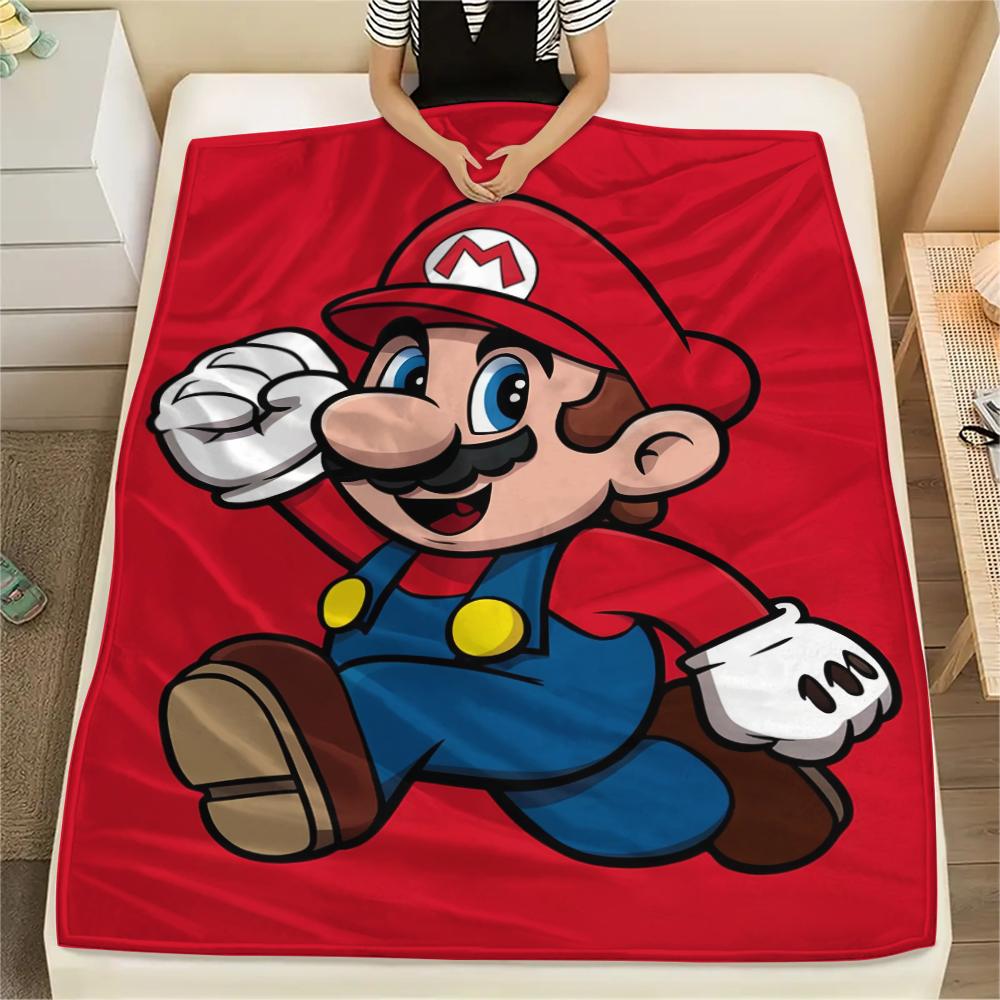 Mario Classic Pose Blanket, Mario Fan Cozy Throw, Great Gift.chl 75x90cm