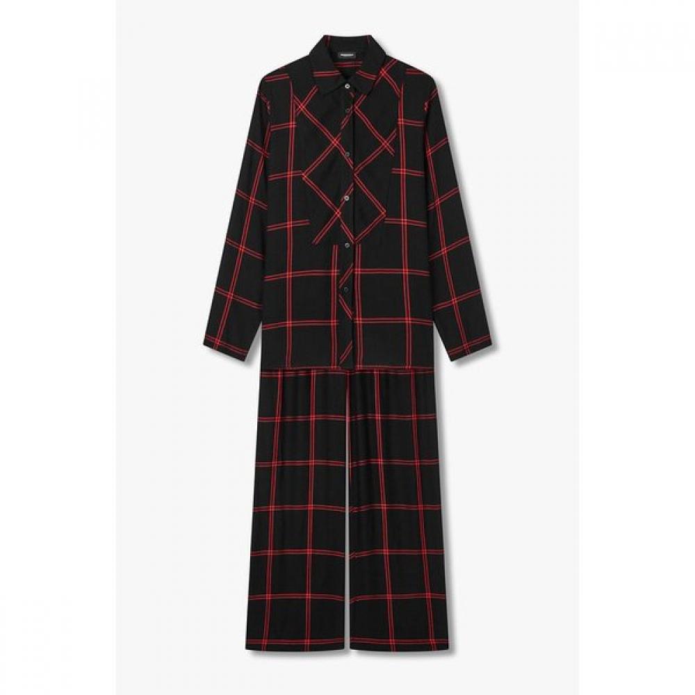 Emporio Armani Women Pajama Set Check Pattern Shirt  0825339501 XS(85)