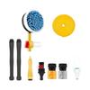 [ahomeone] Telescoping car wash brush, automatic rotation, direct connection to faucet, 3-way nozzle switching, high pressure washing, foaming