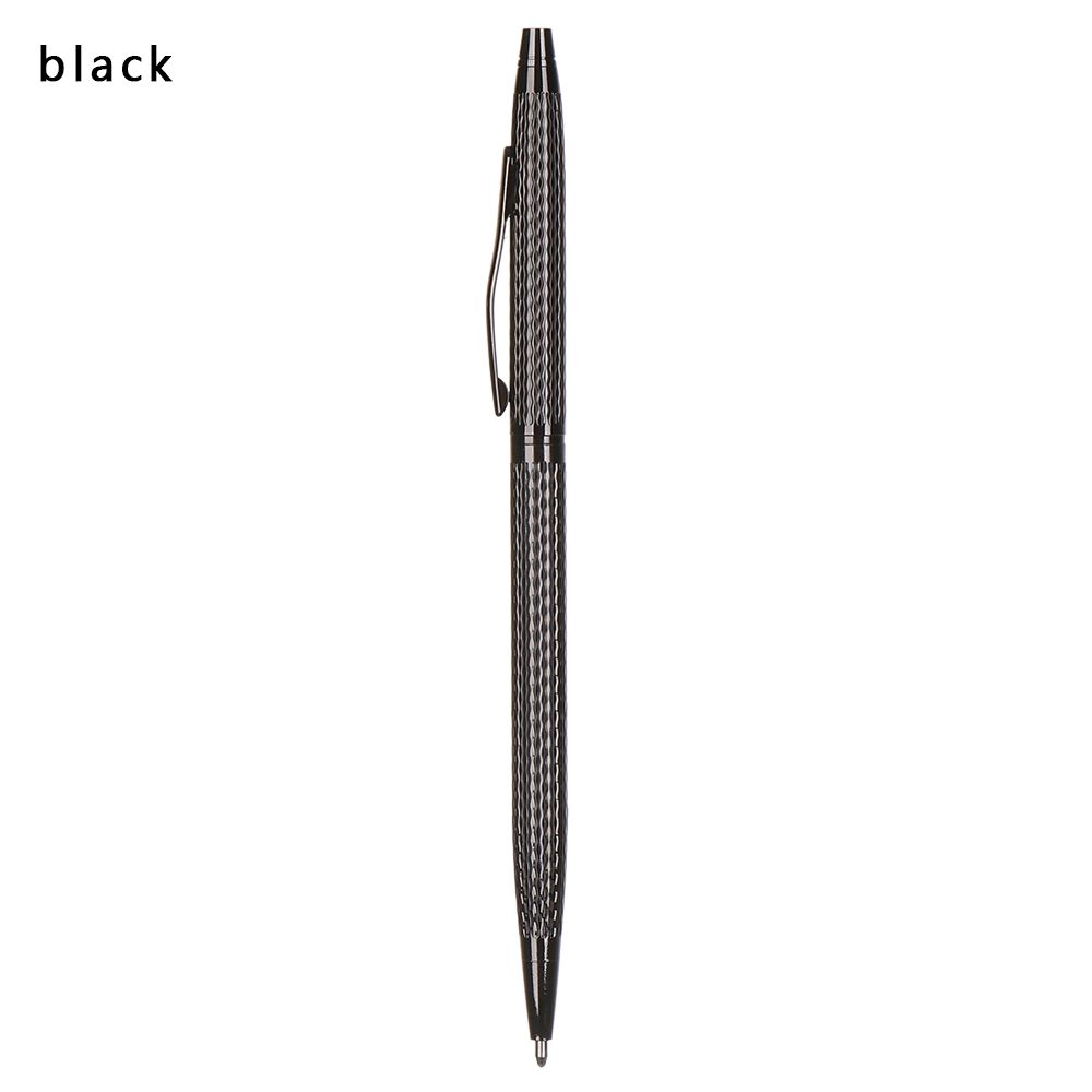 

Smooth Stationery Wave Pattern Metal Metal Ballpoint Signature Pen Stainless Steel Writing Supplies black