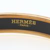 Used HERMES bracelet Emaille PM metal 22.2g blue purple Gold Plated
