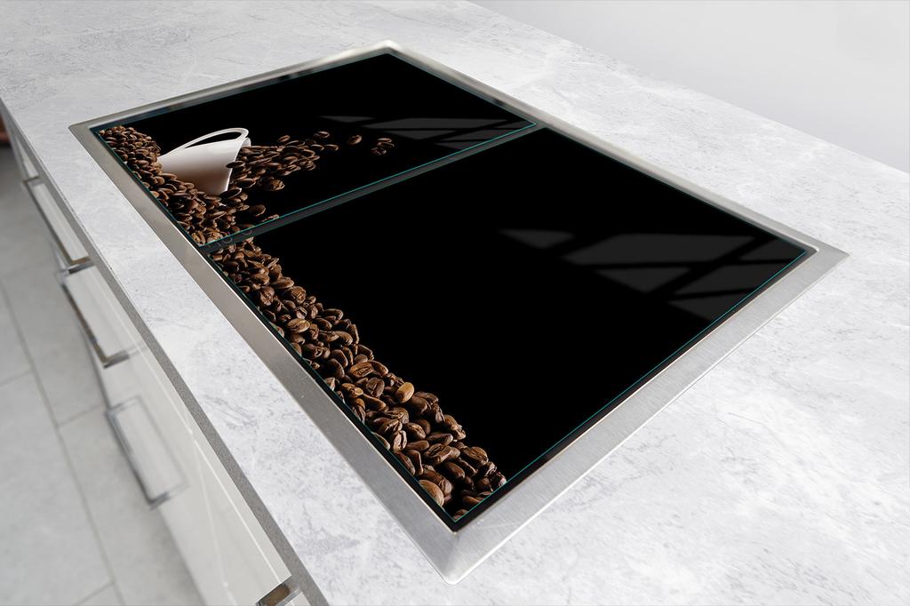 GLASPLATTA SKYDD FÖR SPIS 90x52 KAFFE