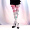 Multicolor Patterned Footed Tights for Women Printed Pantyhose Stockings for Dress Skirt Layering In Spring Fall Office and Daily Wear