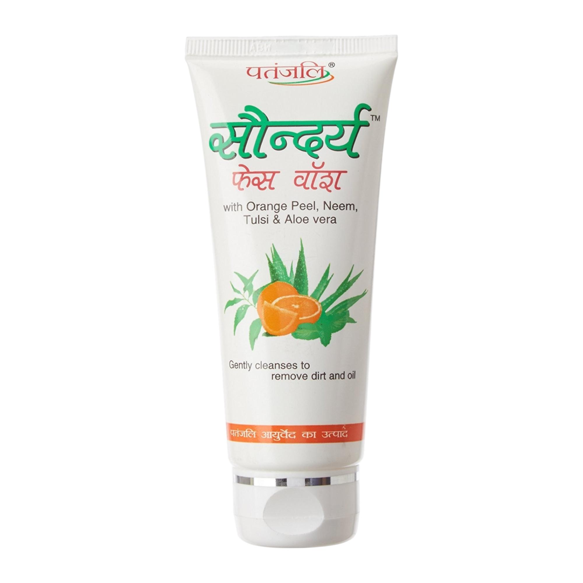 Patanjali Saundarya Face Wash 60g Gentle Cleanser for Youthful, Hydrated and Radiant Skin Daily Care