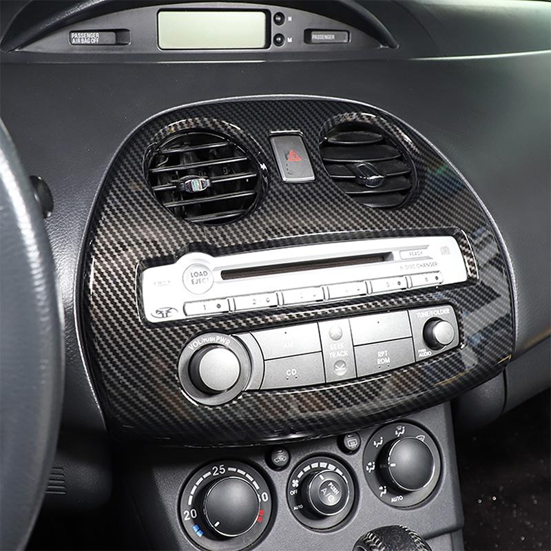 For Mitsubishi Eclipse 06-11 ABS carbon fiber Air conditioner multimedia frame Cover Window Lifting Button Cover Car Accessories