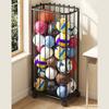 Garage   Storage Rack Carbon Steel Large Capacity Rolling Sports   Storage Cart with Wheels for Basket  Foot 
