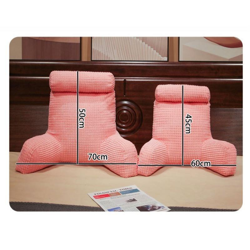 Solid Color Comfortable Stress Reducing Pillows Minimalist Soft Breathable Backrest Cushion At The Bedside Sofa Neck Waist Support Cushion