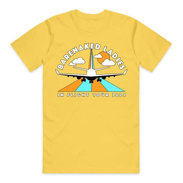 Bin Flight Plane Barenaked Ladies Tour 2024 2025 TShirt S