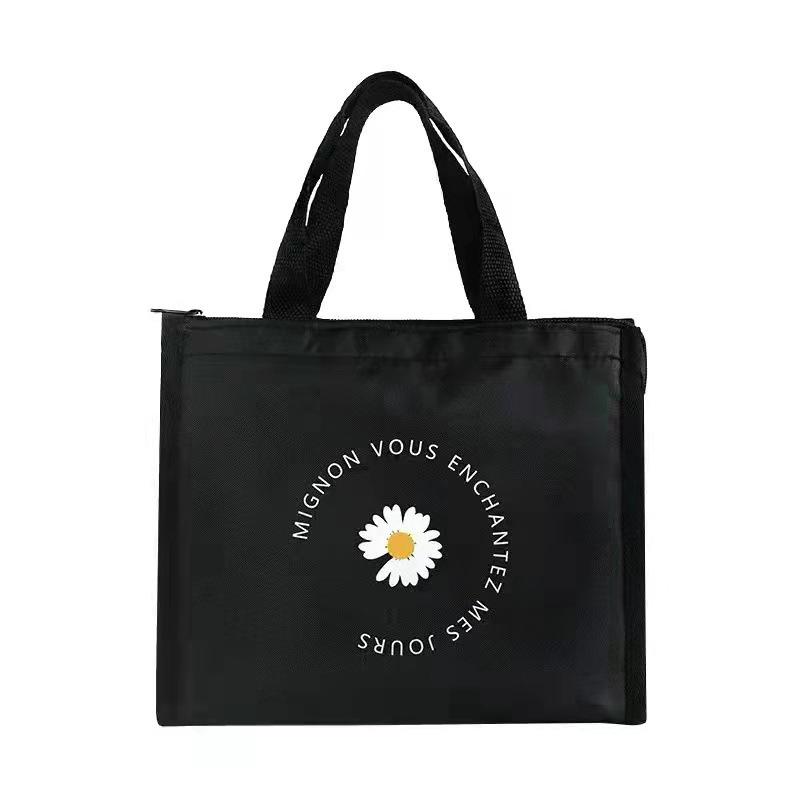 

Waterproof Insulated Oxford Cloth Bento Bag – Portable, Thickened, and Student Style Handbag.