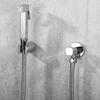 Matt Black & Chrome Plated Brass Square Bidet Sprayer Bathroom Bidet Faucet