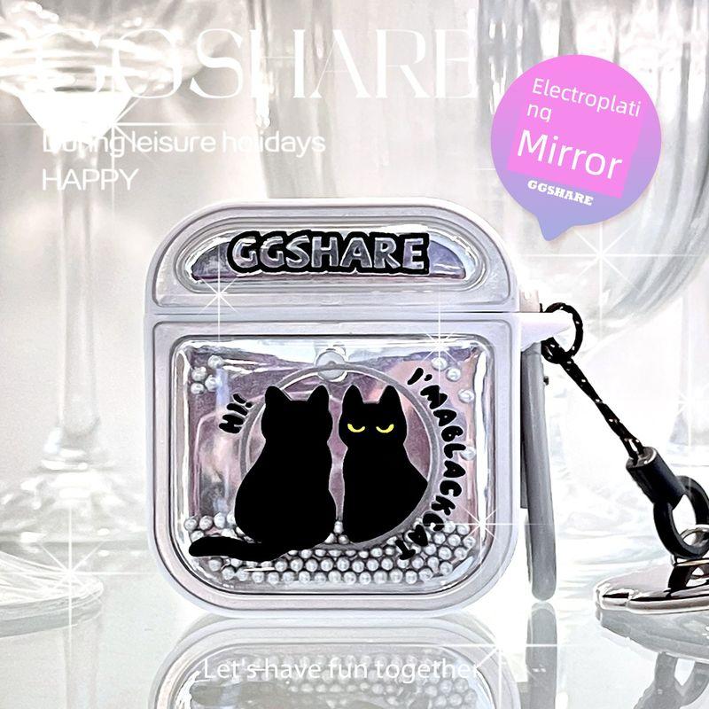 

Apple Original Silver Mirror Earphone Fancy Magnetic Suction Airpods pro Silver Mirror Cat Headphone Cover