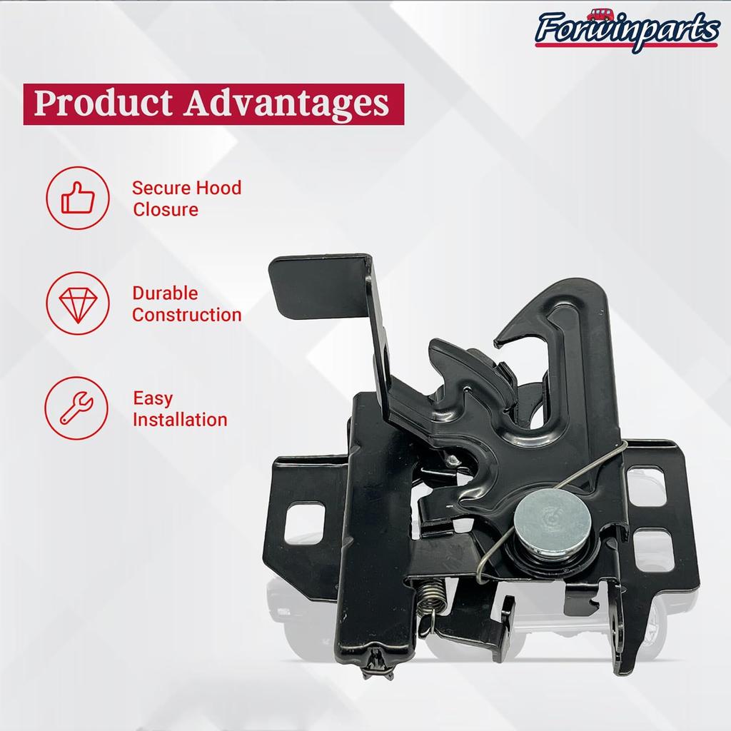 15756432 Hood Latch Lock for Chevy GMC Suburban Silverado Sierra Yukon 1500 2500 3500 HD Cadillac Escalade EXT Oldsmobile Bravada Saturn Aura