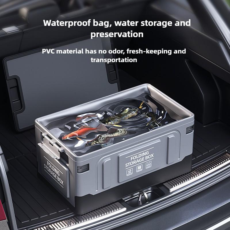 Outdoor Folding Storage Box, Multipurpose Organizer Box, Portable Large-capacity Camping Box, Car Trunk.